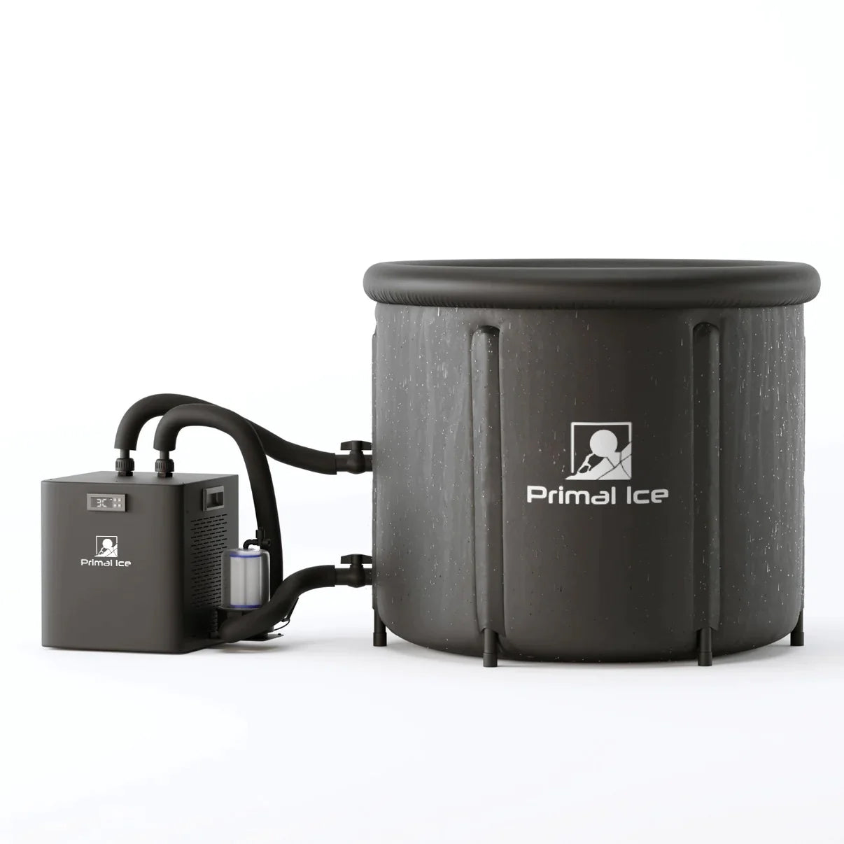 ice bath chiller with portable ice bath tub connected